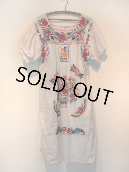 画像4: メキシカン刺繍ワンピース (4)