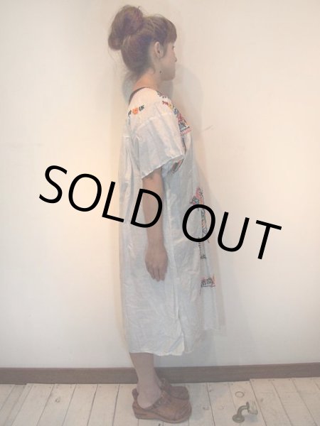 画像2: メキシカン刺繍ワンピース (2)