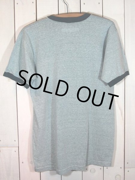 画像3: 1970s【TOWNCRAFT】杢グリーン無地リンガーTシャツ (3)