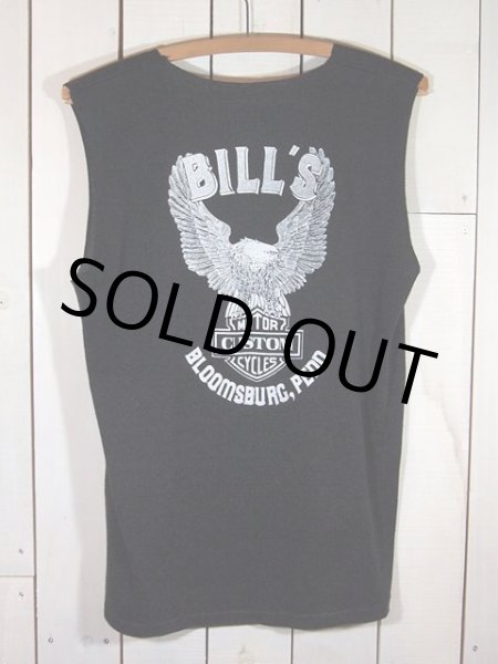 画像3: 1980s日本地図プリントモーターサイクルTシャツ(カットオフ) (3)