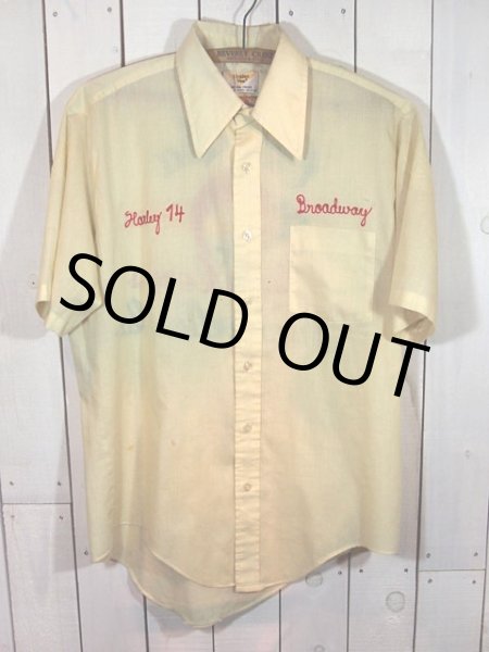 画像2: 1970sチェーンステッチ刺繍シャツ (2)