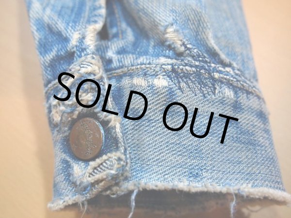 画像5: 1960s【Wrangler】縦ベル24MJZデニムジャケット　Size36 (5)