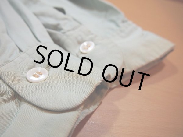 画像5: 1950s【ARROW】ペパーミントレーヨンギャバシャツ (5)