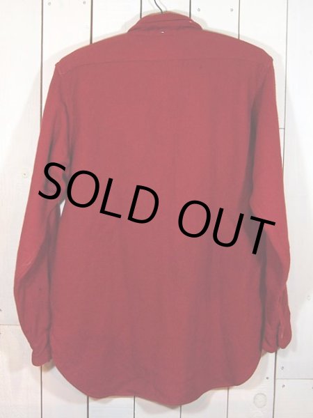 画像2: 1940s【Racine】マチ付きウールシャツ (2)