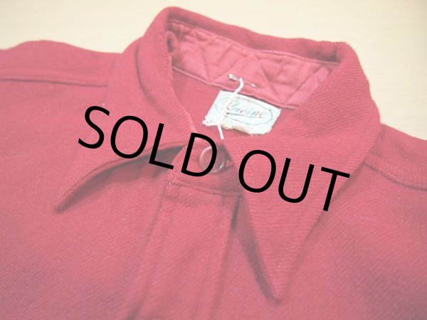 画像4: 1940s【Racine】マチ付きウールシャツ (4)