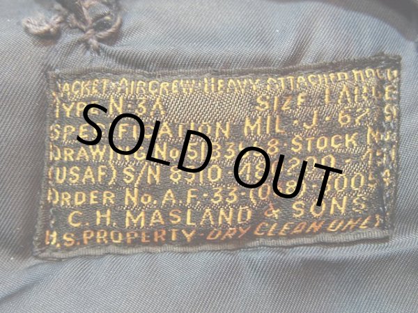 画像3: 1950sN-3Aフライトジャケット (3)