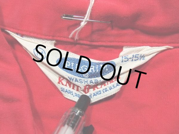 画像3: 1960s【PILGRIM】チェーンステッチ刺繍ボックスシャツ (3)