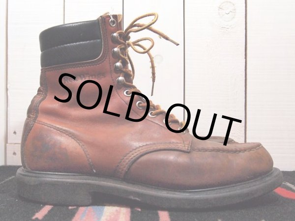 画像5: 88年製【REDWING】404スーパーソールワークブーツ 9D (5)
