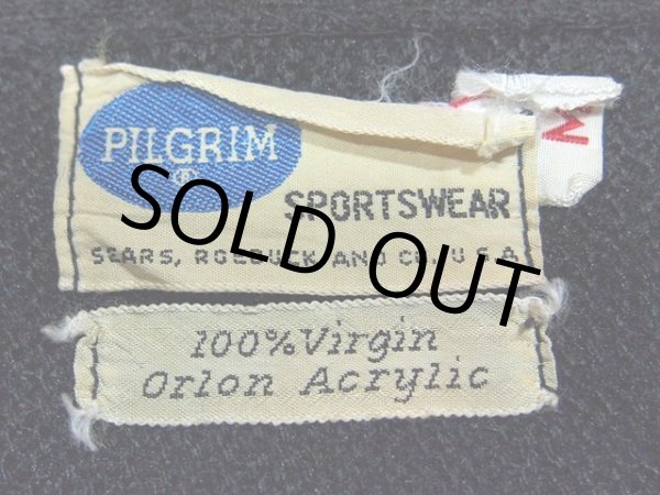 画像3: 1960s【PILGRIM】オールブラックニットカーディガン (3)