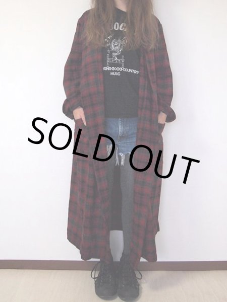 画像2: 1960s【PENDLETON】オンブレーチェックウールガウン (2)