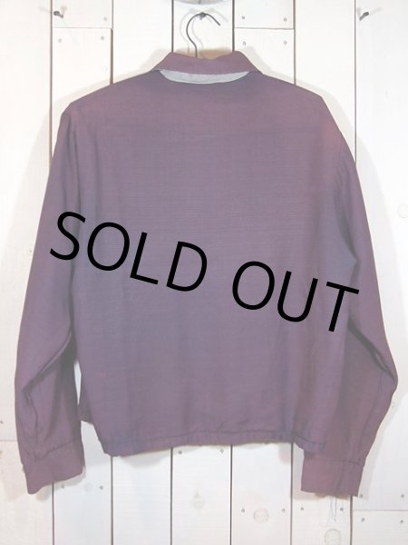 画像4: SALE!! 1950sパープル×千鳥リバーシブルギャバジャン (4)