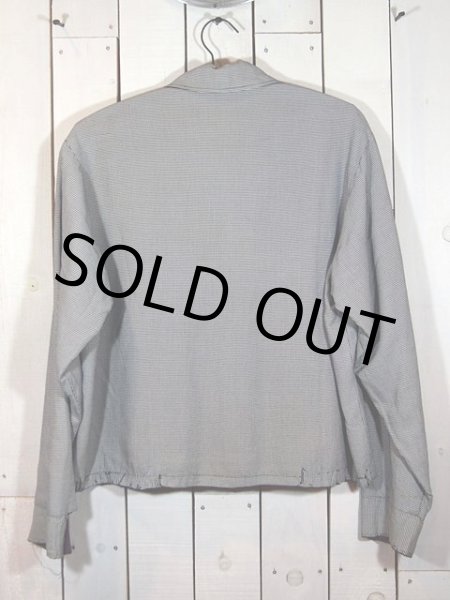 画像2: SALE!! 1950sパープル×千鳥リバーシブルギャバジャン (2)