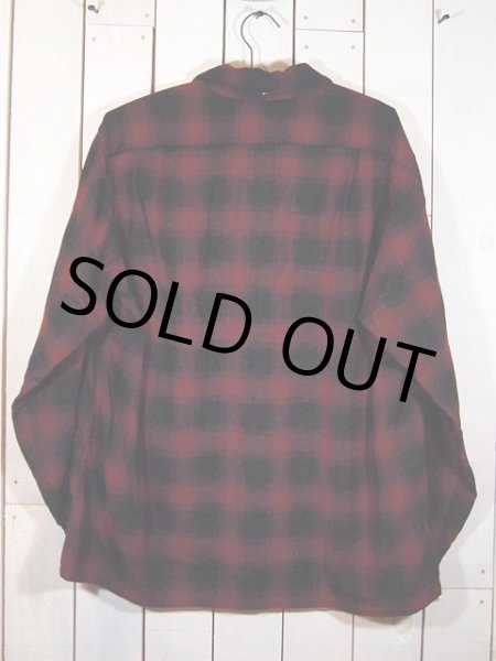 画像2: 1950s【PENDLETON】オンブレーチェックウールシャツ (2)