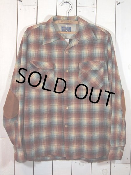画像1: 1950s【PENDLETON】オンブレーチェックウールシャツ (1)