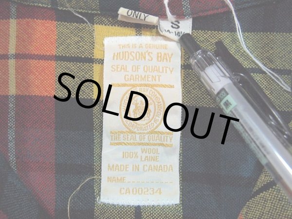 画像3: 1970s【HUDSON'SBAY】旧伊勢丹袋柄ウールシャツ (3)