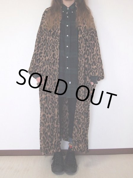 画像2: ヒョウ柄パイルガウン (2)