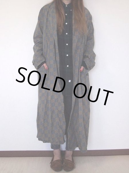 画像2: 1960sコットン総柄ガウン (2)
