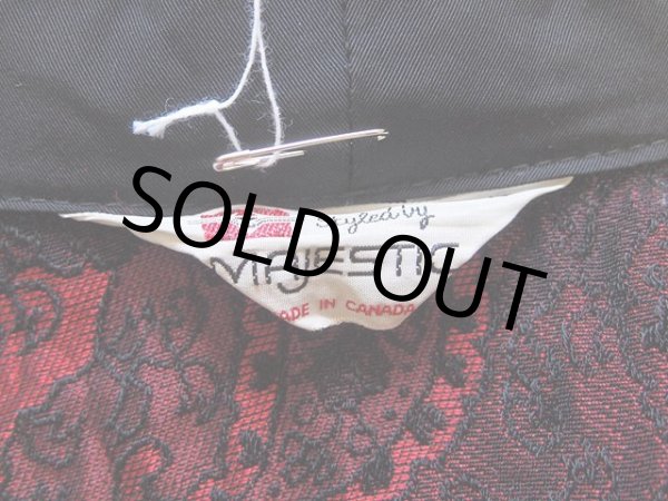 画像5: 1960sレース風ペイズリー柄サテンガウン (5)