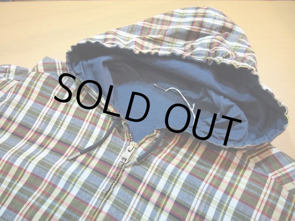 画像4: 1960ｓコットンチェックZIPパーカー (4)