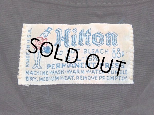 画像3: 1970s【Hilton】刺繍ブラックボーリングシャツ　〝MICHELIN〟 (3)