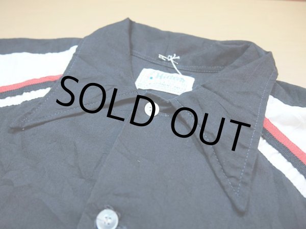 画像4: 1970s【Hilton】刺繍ブラックボーリングシャツ　〝MICHELIN〟 (4)