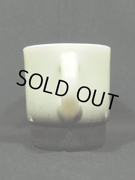 画像2:  60s【FireKing】スタッキングマグ・灰黒 (2)