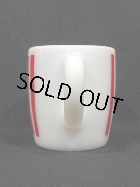 画像2: 50s【HazelAtlas】バレルマグ・キャンディストライプ・レッド (2)