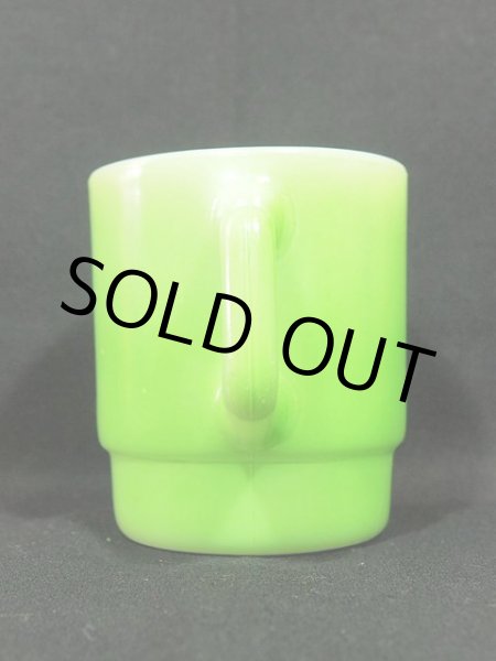 画像2: 60s-70s【FireKing】スタッキングマグ・グリーン (2)