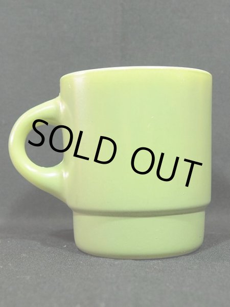 画像3: 60s【FireKing】スタッキングマグ・グリーン (3)