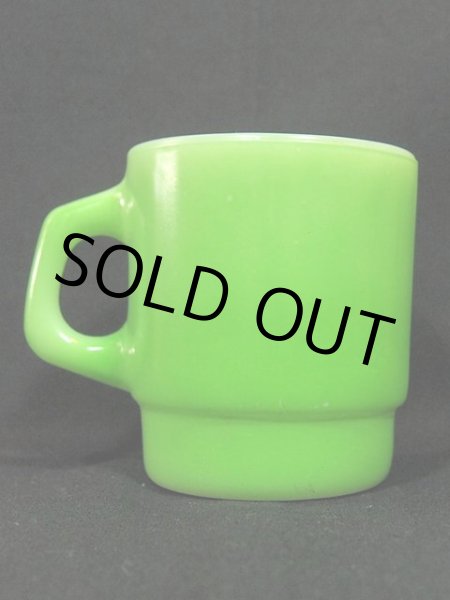 画像3: 60s-70s【FireKing】スタッキングマグ・グリーン (3)