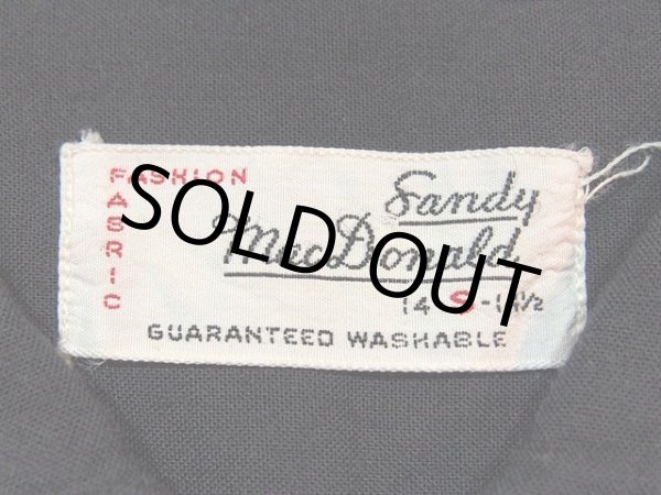 画像3: 1960s【SandyMacDonald】ブラックレーヨンシャツ (3)