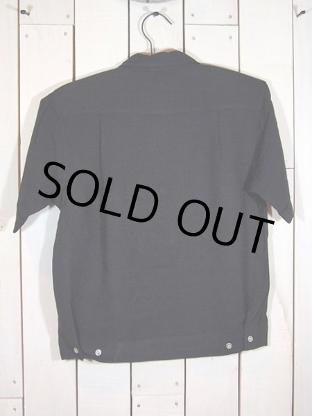 画像2: 1960s【SandyMacDonald】ブラックレーヨンシャツ (2)