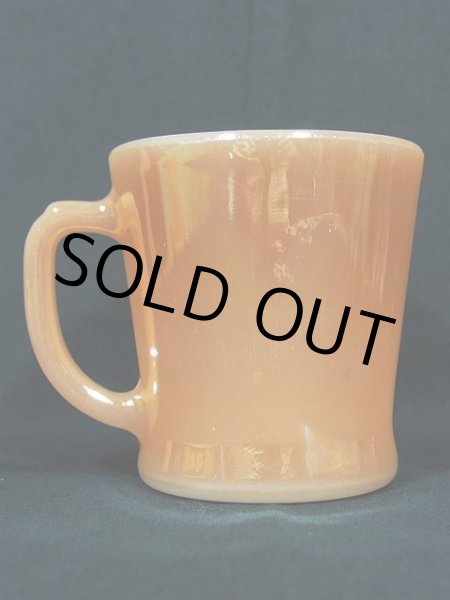 画像3: 60s【FireKing】Dハンドルマグ・ピーチラスター (3)