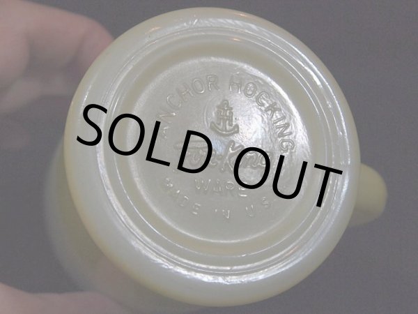 画像5: 60s【FireKing】Dハンドルマグ・ホワイト×イエロー (5)