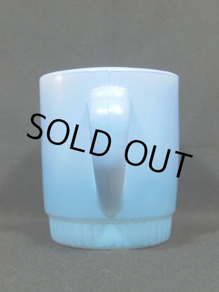 画像2: 60s-70s【FireKing】リブボトムマグ・ライトブルー (2)