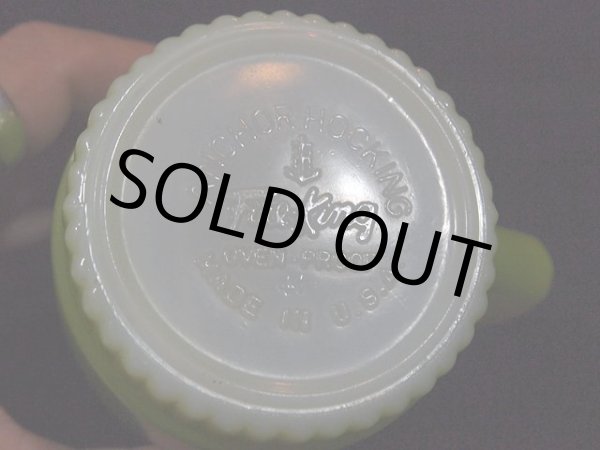 画像5: 60s-70s【FireKing】リブボトムマグ・ライトグリーン (5)