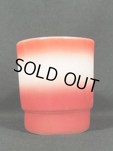 画像4: 60s-70s【FireKing】スタッキングマグ・橙/白/赤 (4)