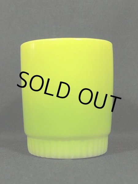 画像4: 60s-70s【FireKing】リブボトムマグ・ライトグリーン (4)