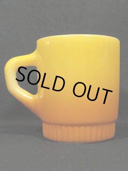 画像3: 60s-70s【FireKing】リブボトムマグ・イエロー (3)