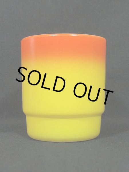 画像4: 60s【FireKing】スタッキングマグ・橙黄 (4)