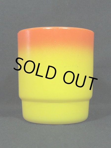 画像4: 60s【FireKing】スタッキングマグ・橙黄 (4)