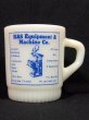 画像1: 60s-70s【FireKing】リブボトムマグ・K&S Equipment＆Machine Co. (1)