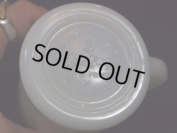 画像5: 60s-70s【FireKing】Dハンドルマグ・ホワイト (5)