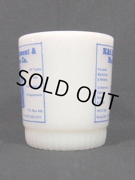 画像4: 60s-70s【FireKing】リブボトムマグ・K&S Equipment＆Machine Co. (4)