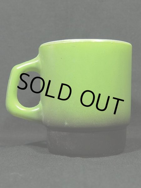 画像3: 60s【FireKing】スタッキングマグ・緑黒 (3)