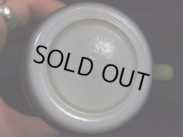 画像5: 60s【FireKing】スタッキングマグ・緑黒 (5)