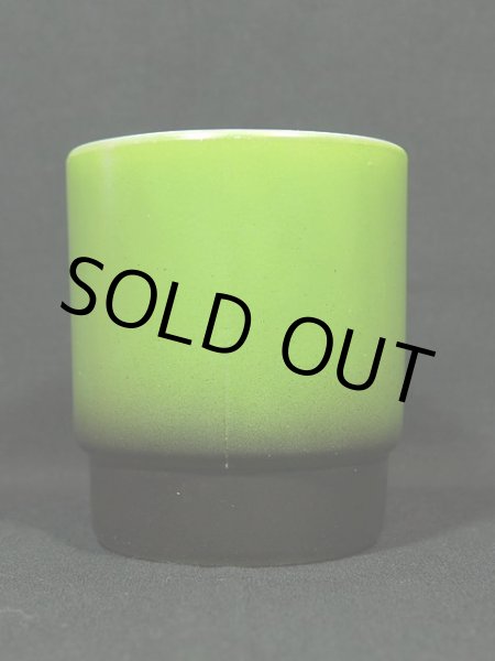 画像4: 60s【FireKing】スタッキングマグ・緑黒 (4)