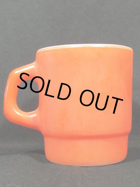 画像3: 70s-80s【FireKing】スタッキングマグ・オレンジ  (3)