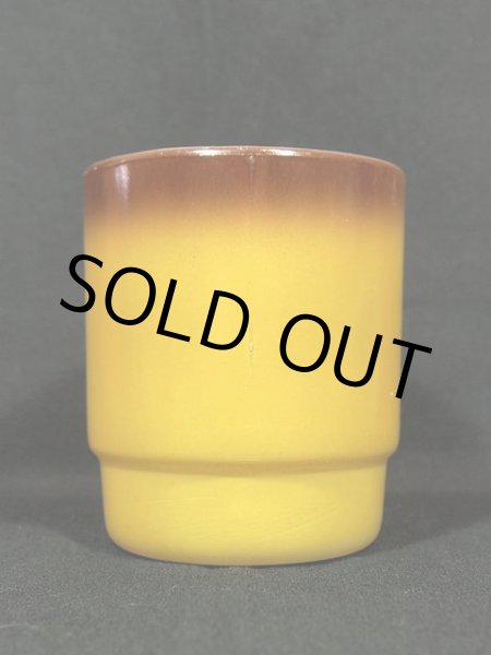 画像4: 60s-70s【FireKing】スタッキングマグ・茶黄土 (4)