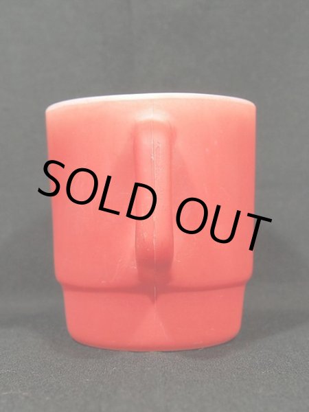 画像2: 70s-80s【FireKing】スタッキングマグ・レッド (2)